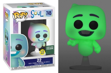 Showing the Funk Pop! figure 745 Soul 22 Glow in the Dark from Barnes and Noble