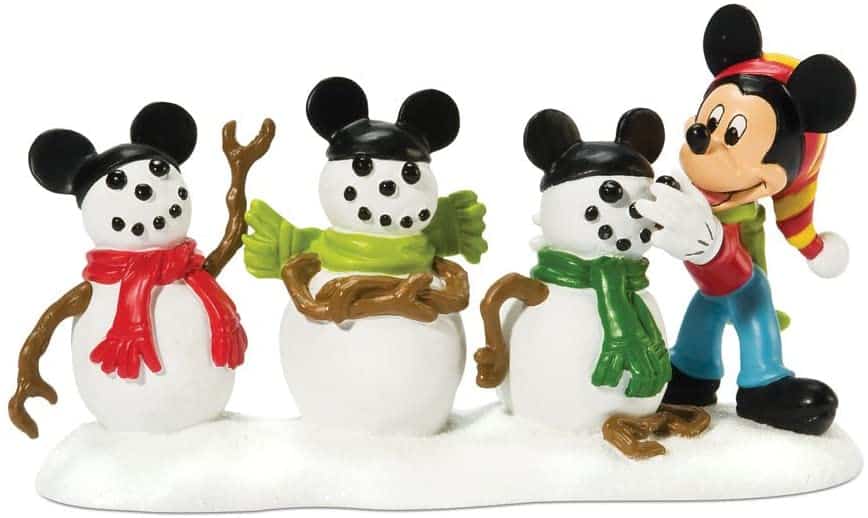 Mickey Christmas Village Snowmen